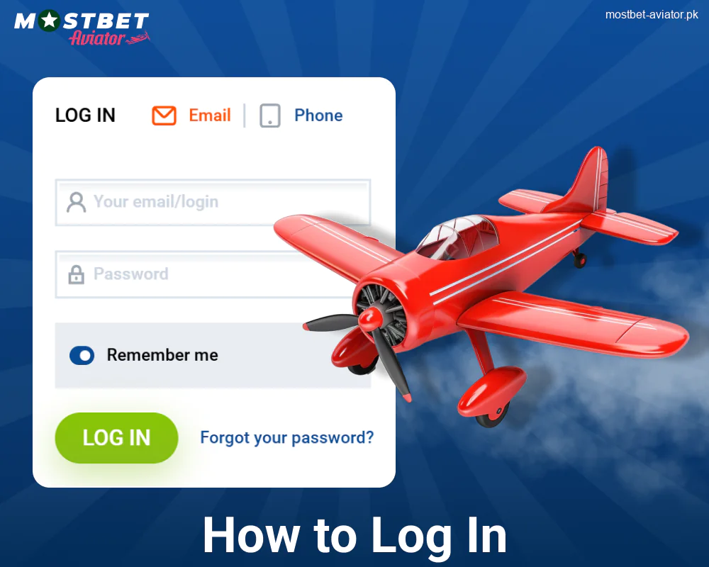 Log into Your Account in Mostbet Aviator Pakistan
