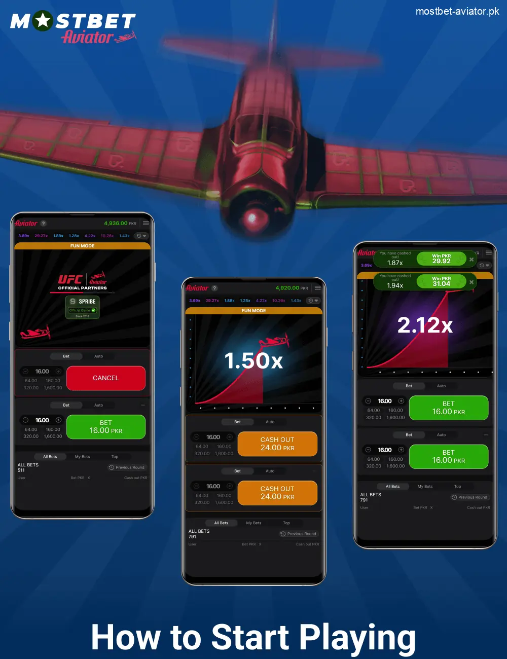 Starting a Mobile Game in Mostbet Aviator Pakistan