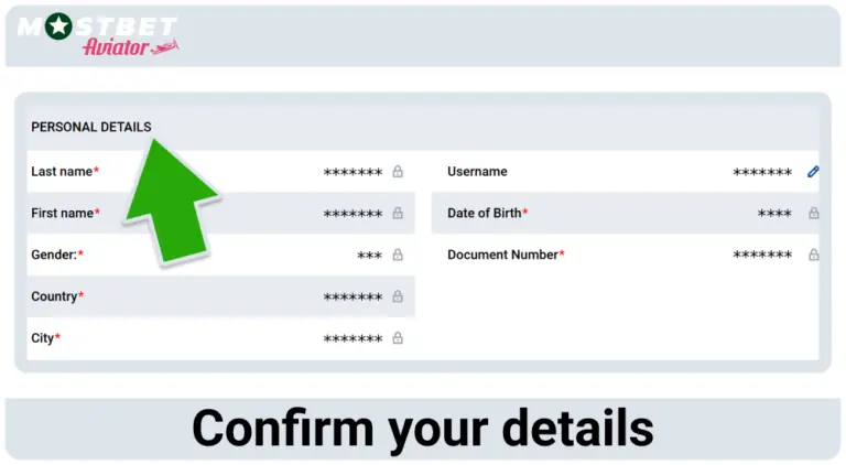 Verify your Mostbet Aviator PK profile